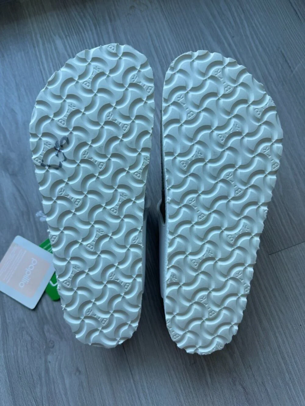 Birkenstock Gizeh Platform Vegan Sandals – White – Size EU 38 (US 7–7.5) - Picture 11 of 15